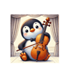 愛くるしいペンギンとチェロの音色 2（個別スタンプ：16）