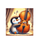 愛くるしいペンギンとチェロの音色 2（個別スタンプ：18）