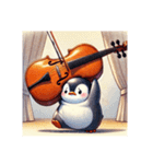 愛くるしいペンギンとチェロの音色 2（個別スタンプ：19）