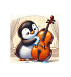 愛くるしいペンギンとチェロの音色 2（個別スタンプ：24）
