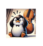 愛くるしいペンギンとチェロの音色3（個別スタンプ：6）