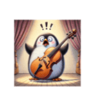 愛くるしいペンギンとチェロの音色3（個別スタンプ：11）