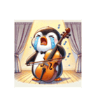 愛くるしいペンギンとチェロの音色3（個別スタンプ：12）