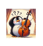 愛くるしいペンギンとチェロの音色3（個別スタンプ：15）