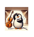 愛くるしいペンギンとチェロの音色3（個別スタンプ：18）