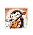 愛くるしいペンギンとチェロの音色3（個別スタンプ：24）