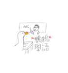 2024 LET'S DRAW 動物だちの生活（個別スタンプ：19）