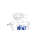 2024 LET'S DRAW 動物だちの生活（個別スタンプ：21）