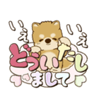 柴犬・茶色い犬【カラフル】2024（個別スタンプ：20）