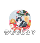 かわいいこねこのご挨拶Christmas（個別スタンプ：9）