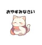 冬のぽっちゃりネコ（個別スタンプ：3）
