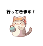 冬のぽっちゃりネコ（個別スタンプ：5）