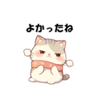 冬のぽっちゃりネコ（個別スタンプ：11）