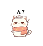 冬のぽっちゃりネコ（個別スタンプ：35）