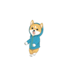 踊る犬 芝犬 dancing dog（個別スタンプ：1）