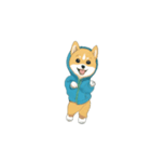 踊る犬 芝犬 dancing dog（個別スタンプ：7）