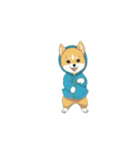 踊る犬 芝犬 dancing dog（個別スタンプ：14）