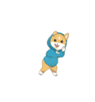 踊る犬 芝犬 dancing dog（個別スタンプ：15）