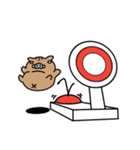 ゆるかわいくない、いのししスタンプ（個別スタンプ：17）