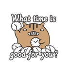 ゆるかわいくない、いのししスタンプ（個別スタンプ：32）