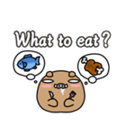 ゆるかわいくない、いのししスタンプ（個別スタンプ：38）