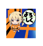 金髪ハロウィン（個別スタンプ：4）