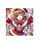 かわいい彼女♡クリスマス（個別スタンプ：1）