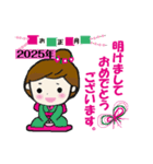 ガールA子【2025年お正月＆クリスマス 】（個別スタンプ：3）