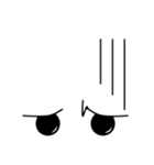 表情は目と口で（個別スタンプ：26）