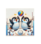 ペンギンのバレーボール大活躍スタンプ（個別スタンプ：22）