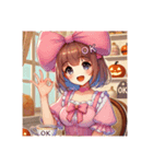 かわいい彼女♡ハロウィン3（個別スタンプ：3）