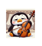 愛くるしいペンギンとチェロの音色 5（個別スタンプ：2）