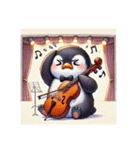 愛くるしいペンギンとチェロの音色 5（個別スタンプ：19）