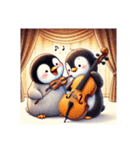 愛くるしいペンギンとチェロの音色 5（個別スタンプ：20）