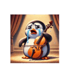 愛くるしいペンギンとチェロの音色 5（個別スタンプ：24）