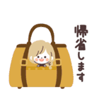 モノトーンGirlyちゃん・冬（個別スタンプ：19）