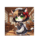 ミルクホゥルの女給さん（個別スタンプ：1）