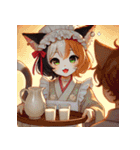 ミルクホゥルの女給さん（個別スタンプ：18）