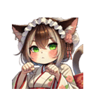 ミルクホゥルの女給さん（個別スタンプ：19）