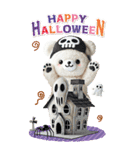 【BIG】しろくまでハロウィン（個別スタンプ：7）