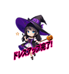 ハッピーハロウィン★魔女登場！（個別スタンプ：16）