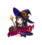 ハッピーハロウィン★魔女登場！（個別スタンプ：26）