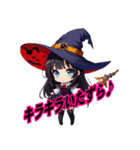 ハッピーハロウィン★魔女登場！（個別スタンプ：38）