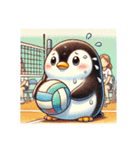 ペンギンのバレーボール大活躍スタンプ 2（個別スタンプ：11）