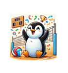 ペンギンのバレーボール大活躍スタンプ 2（個別スタンプ：14）