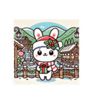 Myうさちゃんのクリスマス都道府県別（個別スタンプ：8）