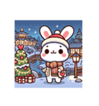 Myうさちゃんのクリスマス都道府県別（個別スタンプ：13）