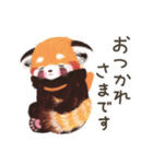 【秋冬】待ち合わせ/レッサーパンダのポへ（個別スタンプ：31）