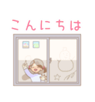 【冬】女の子（個別スタンプ：2）