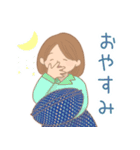 【冬】女の子（個別スタンプ：4）